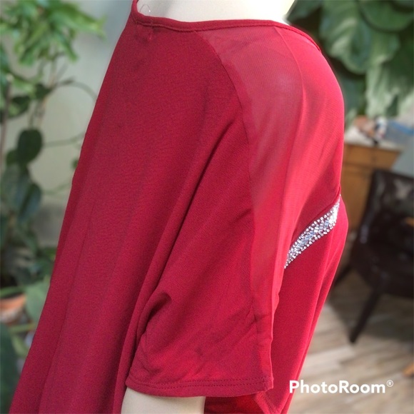 89th & Madison Red Blouse - Picture 4 of 7